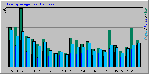 Hourly usage for May 2025