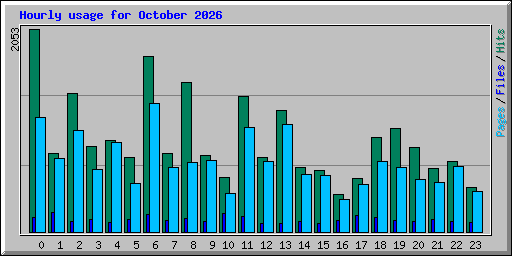 Hourly usage for October 2026